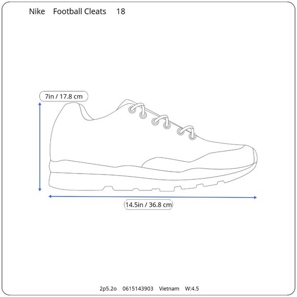 NWOT Nike Superbad Pro Lunarlon Gold Blue Football Player Cleats Men's 18 - Picture 9 of 9